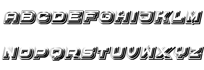 Radiation Hollow Regular Font OTHER CHARS