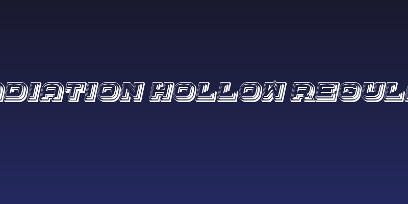 Radiation Hollow Regular Social Header