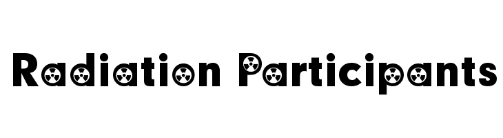 Radiation Participants  免费字体下载