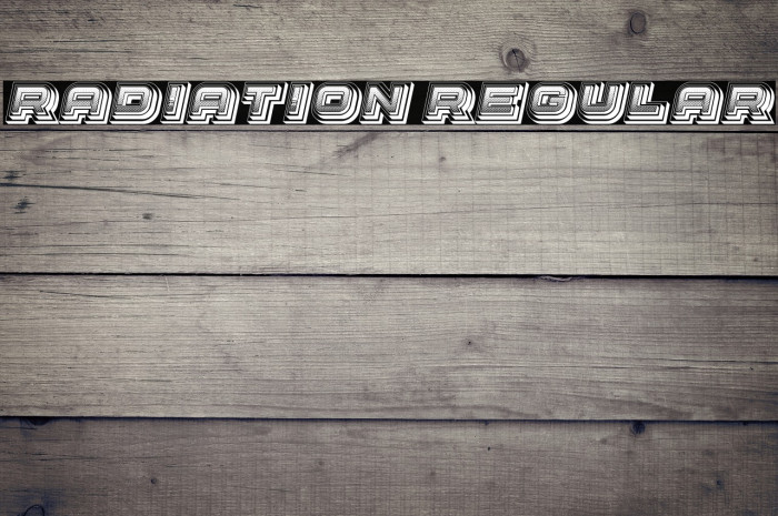 Radiation Regular Example 2