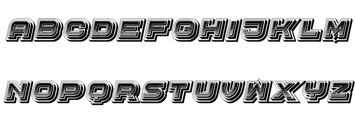 Radiation Regular Font LOWERCASE