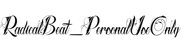 Radical Beat_PersonalUseOnly  नि: शुल्क फ़ॉन्ट्स डाउनलोड