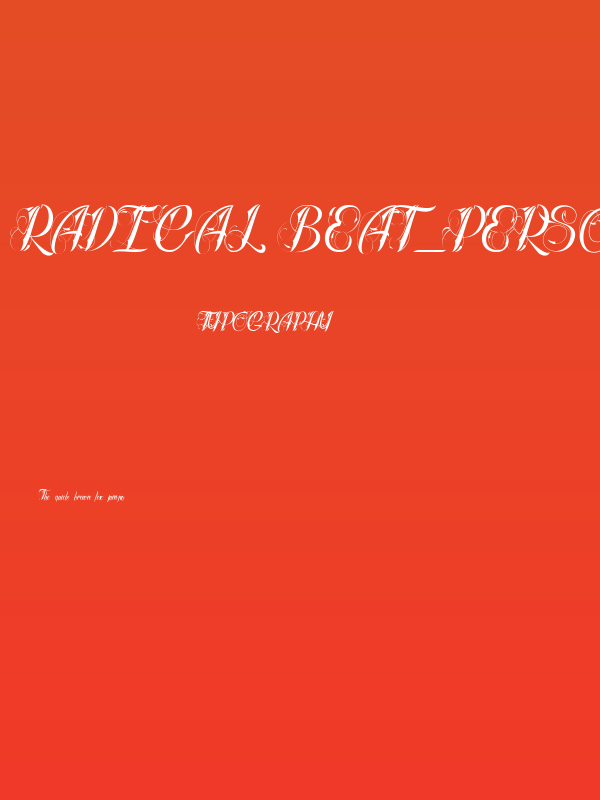 Radical Beat_PersonalUseOnly Poster