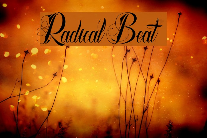 Radical Beat Font examples