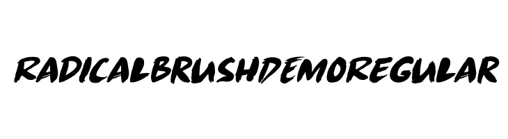 Radical Brush DEMO Regular Font