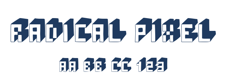 Radical Pixel Font Preview