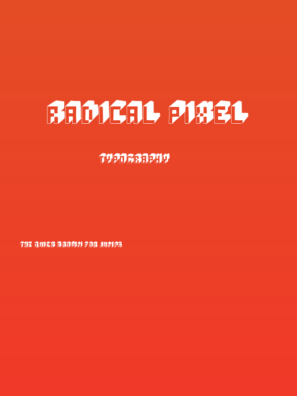 Radical Pixel Poster