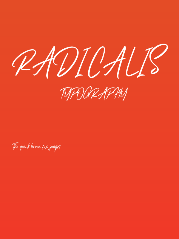 Radicalis Poster