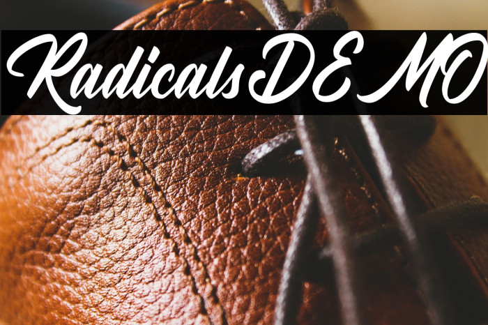 RadicalsDEMO Example 1