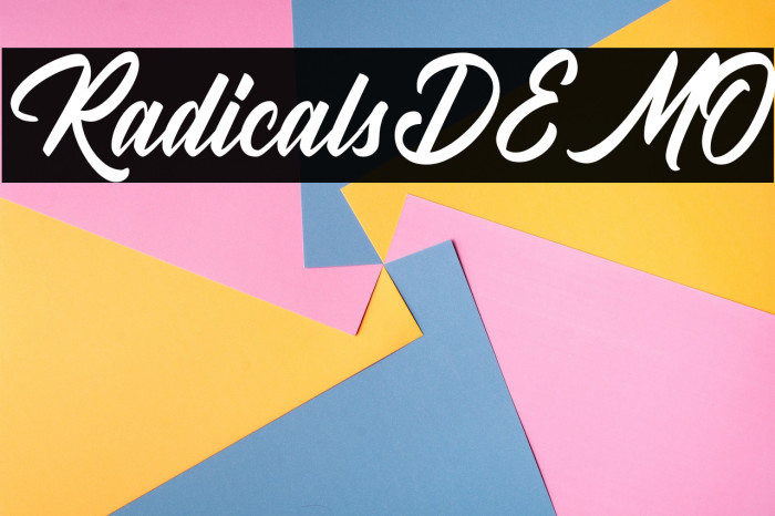 RadicalsDEMO Example 3