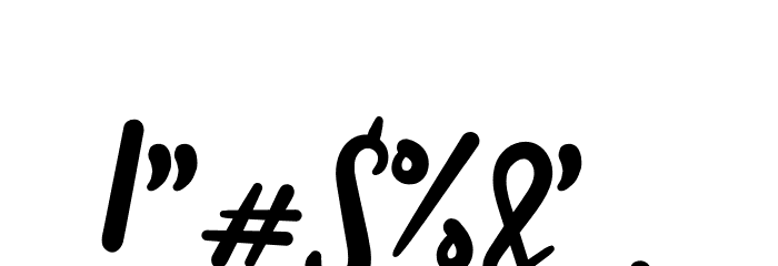 Radiga Font OTHER CHARS