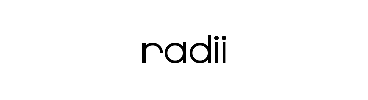 Radii  免费字体下载