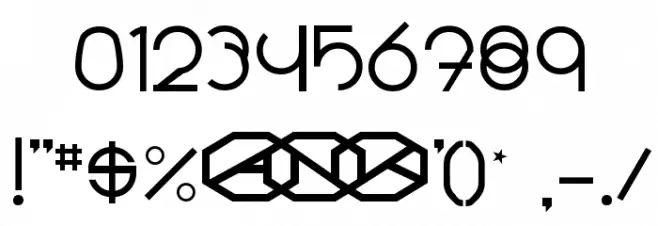 Radii Font OTHER CHARS