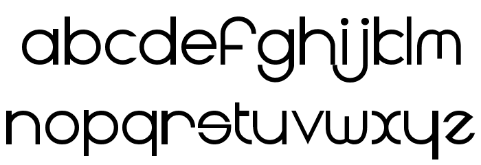 Radii Font LOWERCASE