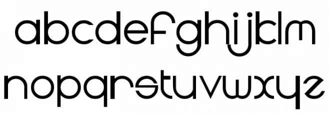 Radii Font LOWERCASE