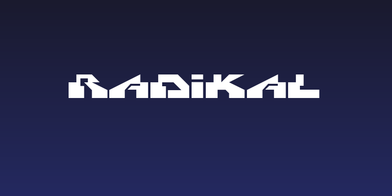 Radikal Social Header
