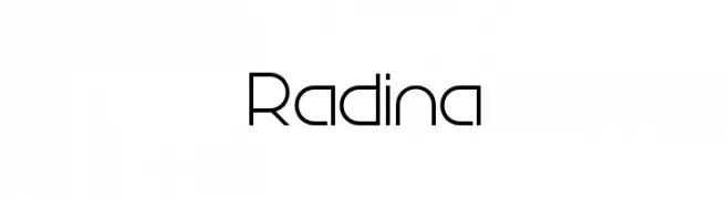 Radina  Frei Schriftart Herunterladen