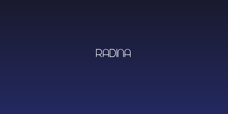 Radina Social Header