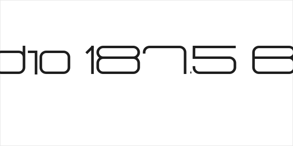 Radio 187.5 Bold Logo