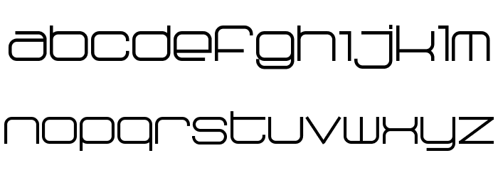 Radio 187.5 Bold Font LOWERCASE