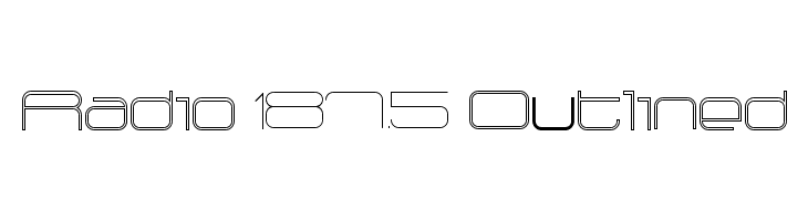 Radio 187.5 Outlined  font caratteri gratis