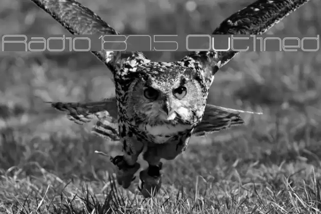 Radio 187.5 Outlined Font examples