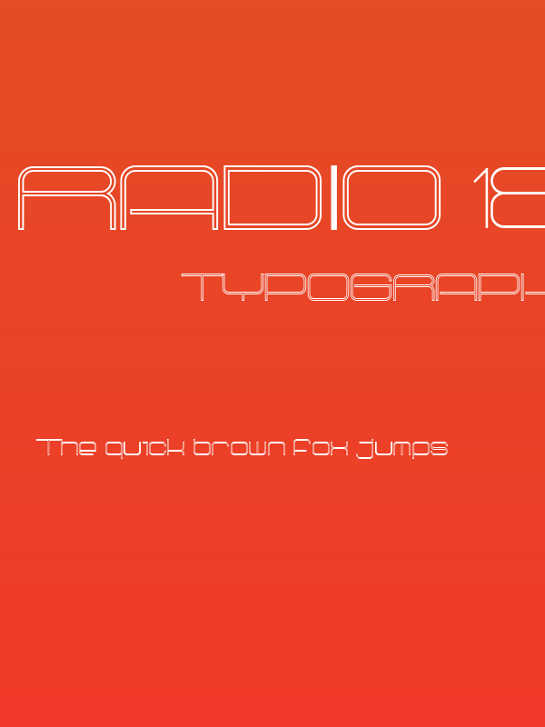 Radio 187.5 Outlined Poster