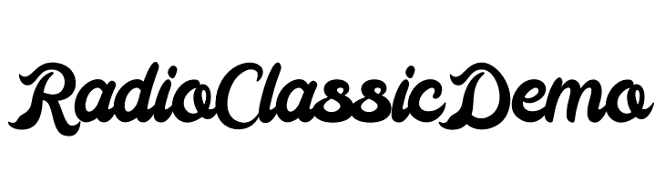 Radio Classic Demo  les polices de caractères gratuit tlcharger