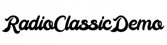 Radio Classic Demo  Free Fonts Download