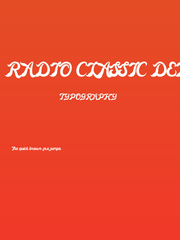 Radio Classic Demo Poster