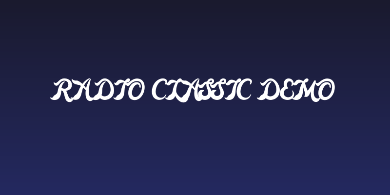 Radio Classic Demo Social Header