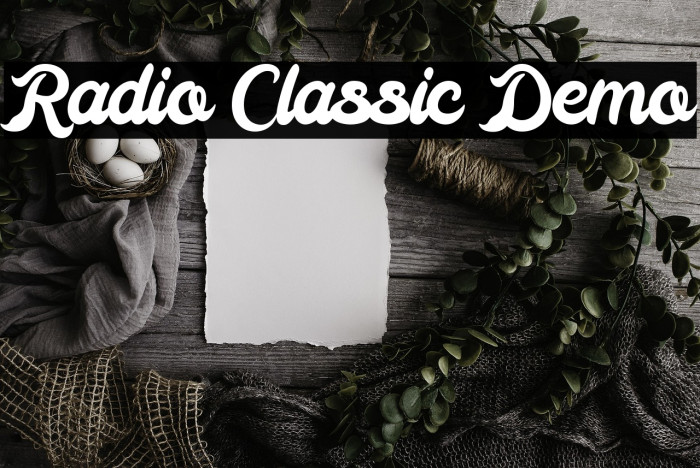 Radio Classic Demo Example 3