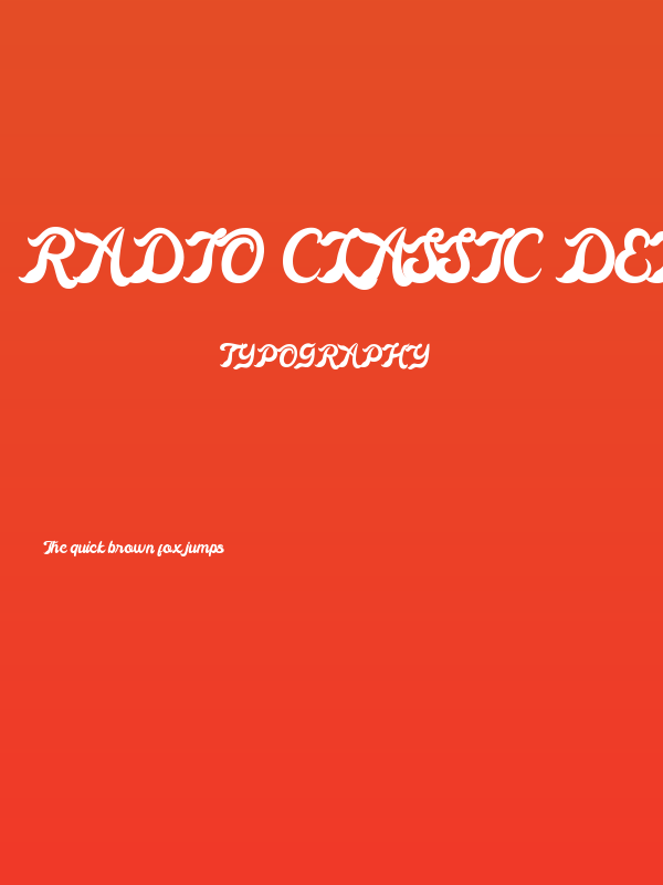 Radio Classic Demo Poster