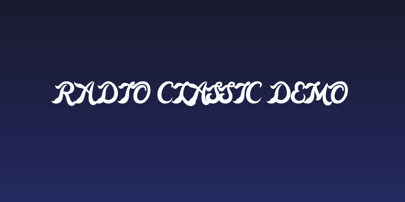 Radio Classic Demo Social Header
