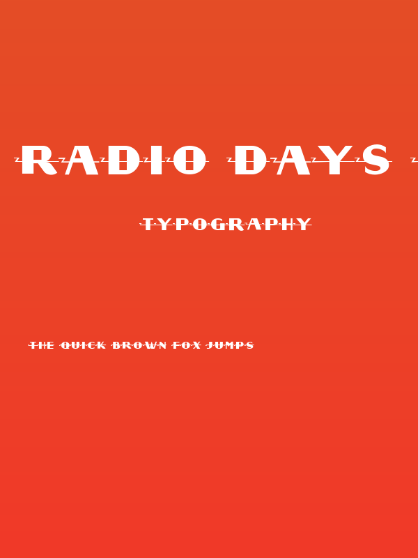 Radio Days NF Poster