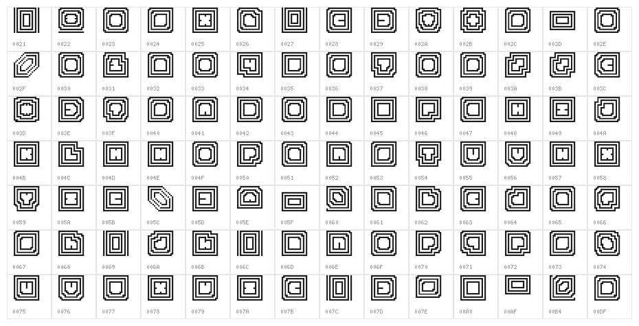 Radio Grave Empty Regular Character Map