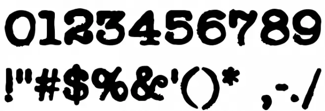 Radio Newsman Font OTHER CHARS