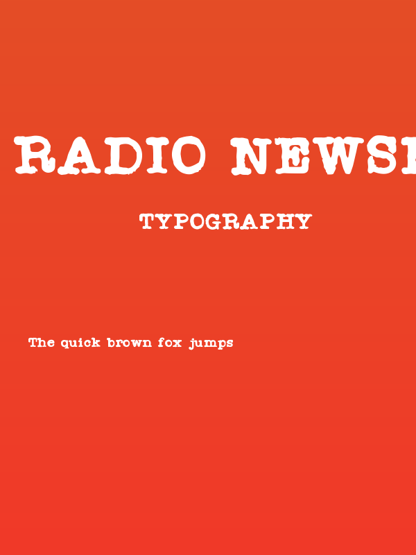 Radio Newsman Poster