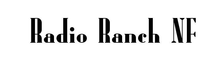 Radio Ranch NF フォント