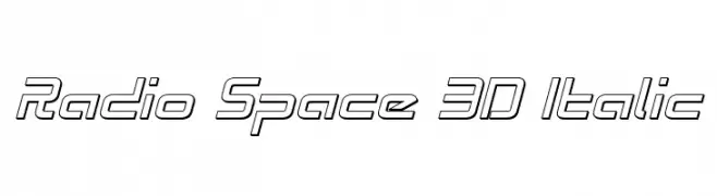 Radio Space 3D Italic 