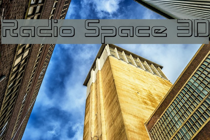 Radio Space 3D Font examples