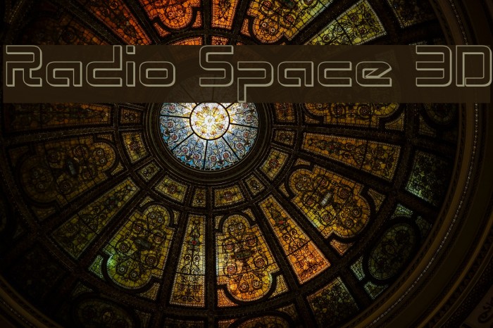 Radio Space 3D Font examples