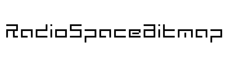 Radio Space Bitmap  Free Fonts Download