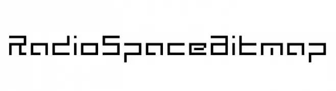 Radio Space Bitmap  Frei Schriftart Herunterladen