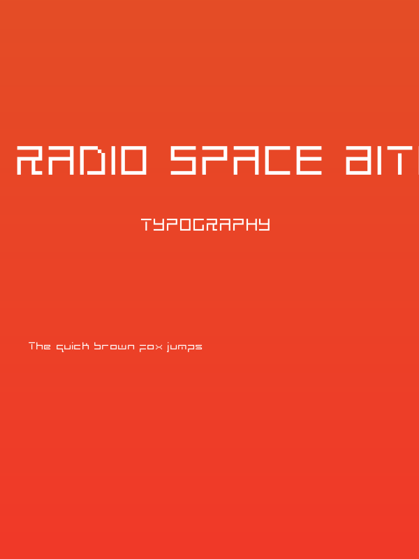 Radio Space Bitmap Poster