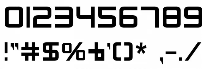 Radio Space Bold Font OTHER CHARS