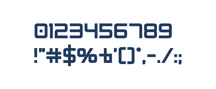 Radio Space Bold Other Characters