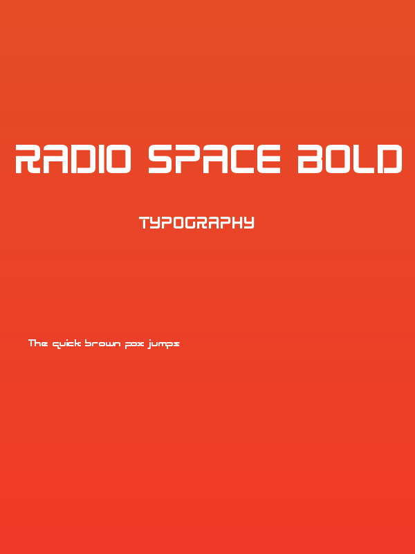 Radio Space Bold Poster
