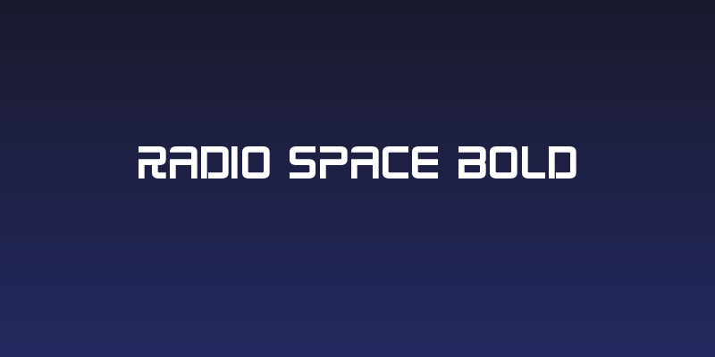 Radio Space Bold Social Header