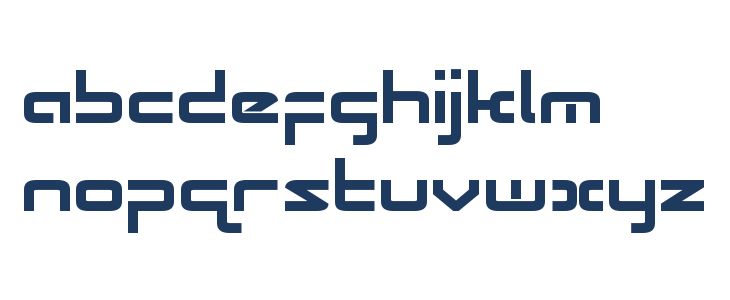 Radio Space Bold Lowercase